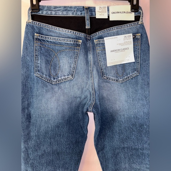 Calvin Klein Straight Leg Jeans - Blue and Black - Picture 9 of 12